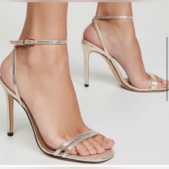 Shoes - Schutz size 5 Gold Heel Sandal